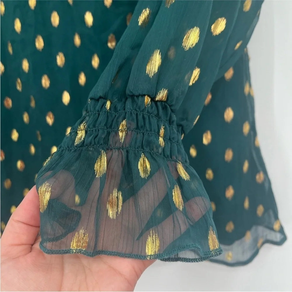 Lane Bryant Blouse-Forest Green-Size 14